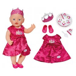 BABY BORN Ubranko Urodzinowe Sukienka + akcesoria dla lalki 43 cm