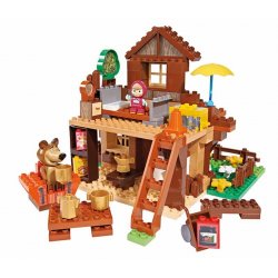 Big Klocki 162 elem. Masza i Niedźwiedź Wielki Dom Miszy