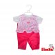 Simba Ubranko dla lalki New Born Baby w kwiatki + pieluszka grzechotka Gratis