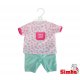 Simba Ubranko dla lalki New Born Baby w serduszka + pieluszka grzechotka Gratis