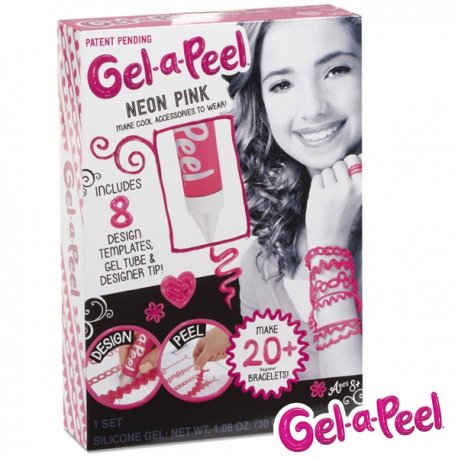 Gel-a-Peel Magiczny żel Zestaw tuba Neonowy Róż Zaprojektuj Oderwij Nałóż Reklama TV