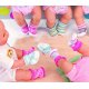 Baby Born Skarpetki dla lalki 43 cm Szaro różowe 2 pary