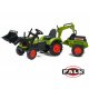 FALK Traktor Claas na pedały przyczepa łyżka koparka
