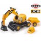 FALK JCB Koparka Przyczepa Jeździk Kask