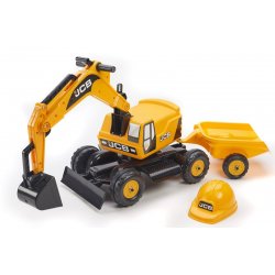 FALK JCB Koparka Przyczepa Jeździk Kask