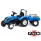FALK Traktor Landini Niebieski z Przyczepą na pedały