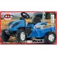 FALK Traktor Landini Niebieski z Przyczepą na pedały