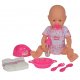 Simba Lalka New Born Baby Bobas z 7 akces. 38 cm 