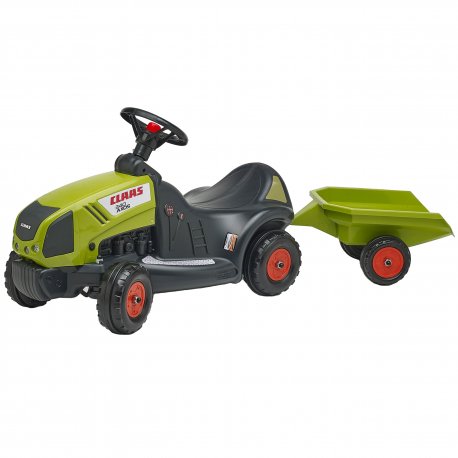 Falk Traktor Claas Axos na pedały Jeździk z przyczepą
