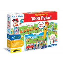 Interaktywne mówiące pióro z grą planszową Quiz w mieście Clementoni