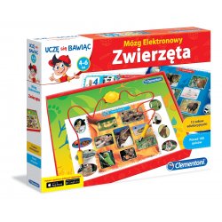 Clementoni interaktywny Mój Pierwszy Mózg Elektronowy ZWIERZĘTA gra edukacyjna