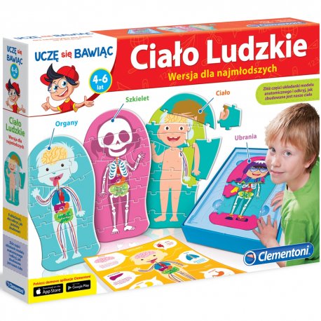 Ciało ludzkie Wersja dla najmłodszych Układanka edukacyjna Clementoni