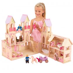 Zamek Księżniczki KidKraft pałac Domek dla lalek z figurkami