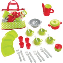 Smoby - Ecoiffier Naczynia Torba z zestawem obiadowym Bubble Cook