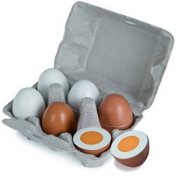 Drewniane jajka w foremce na magnes Eichhorn