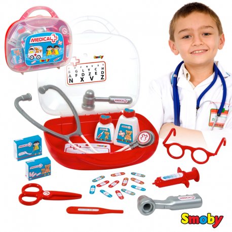 Smoby Walizka Lekarza kuferek 13 akcesoriów