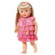 Sukienka z falbanami i przypinkami dla lalki Baby Born 43 cm + opaska