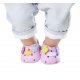 Buciki z przypinkami dla lalki Baby Born 43 cm Crocs w kolorze różowym