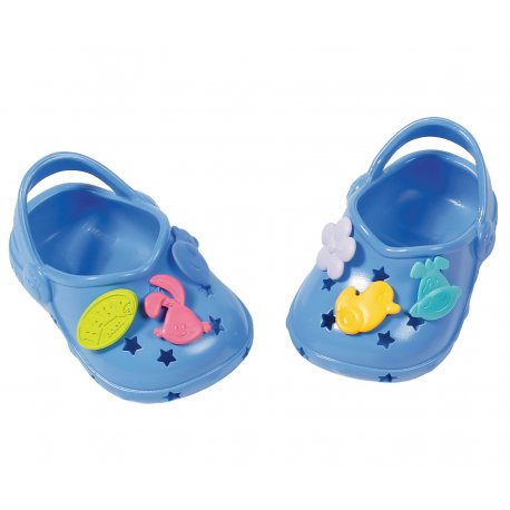 Buciki z przypinkami dla lalki Baby Born 43 cm Crocs w kolorze różowym