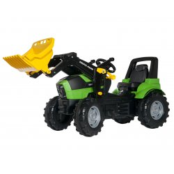 Traktor na pedały z łyżką RollyToys rollyFarmtrac Premium Deutz-Fahr Agrotron 7250 TTV