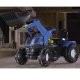 Rolly Toys rollyFarmtrac New Holland traktor na pedały z łyżką i cichymi kołami