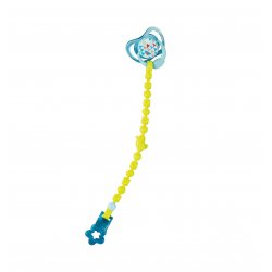 Smoczek z przypinką dla lalki 43 cm w kolorze niebieskim