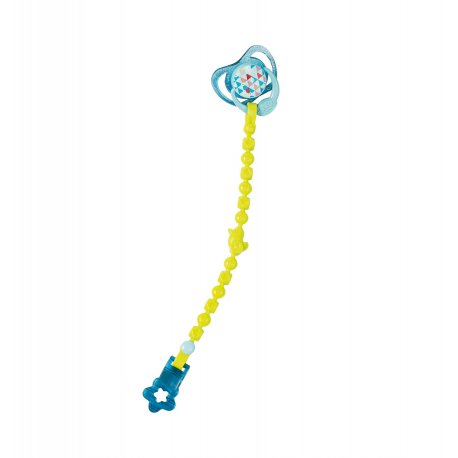 Smoczek z przypinką dla lalki 43 cm w kolorze niebieskim