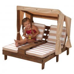 KidKraft Ogrodowy Podwójny leżak z baldachimem