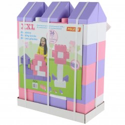 Wader Klocki Budowlane XXL 36 elementów + 30 łączników