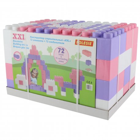 Wader Klocki XXL 72 Elementy + 72 łączniki