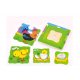 Puzzle drewniane Viga Toys Jak rośnie kogucik