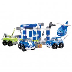 Ecoiffier Zestaw klocków Policja w pojemniku