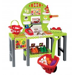 Ecoiffier Sklep z warzywami i owocami 34 akcesoria