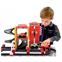 SMOBY Ecoiffier Klocki Tor Formuła 1 Garaż 4 Auta