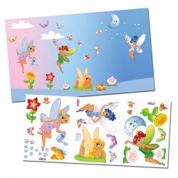 Zestaw Naklejek Ściennych Elfy 31 dużych naklejek