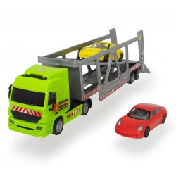 DICKIE Ciężarówka Laweta z dwoma samochodami Porsche