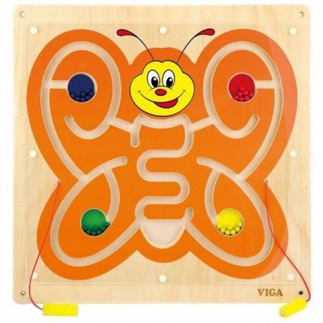 Viga Drewniana Tablica Manipulacyjna Magnetyczna Motyl