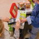Smoby Czerwony Supermarket Elektroniczna Kasa światło dźwięk 41 akcesoriów Wózek