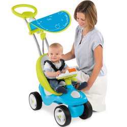 Smoby Jeździk Pchacz 2 w 1 Bubble Go Edukacyjna Kierownica z klaksonem