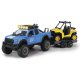 Zestaw trzech pojazdów Dickie Samochód terenowy, Quad terenowy, Motor