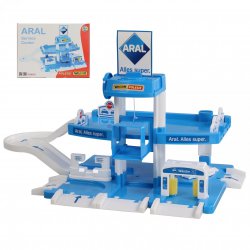 Wader Garaż Aral parking 4 -poziomowy 3 autka w zestawie