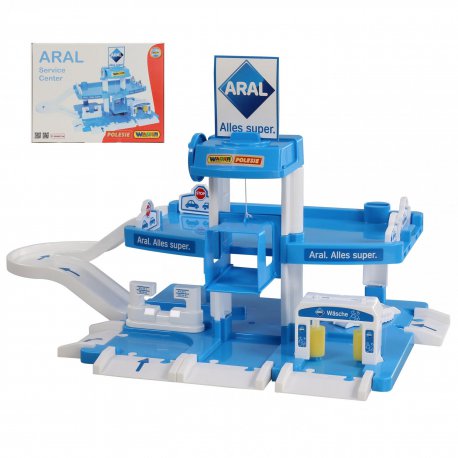 Wader Garaż Aral parking 4 -poziomowy 3 autka w zestawie