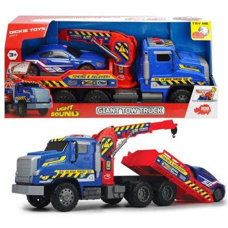 DICKIE Pomoc Drogowa Laweta Podnośnik 2 Auta 55CM