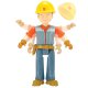 Koparka Scoop Bob Budowniczy Dickie figurka Bob 7 cm