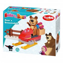 BIG Klocki Masza i Niedźwiedź Skuter Śnieżny Miszy