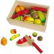 Viga Drewniany Zestaw owoców do krojenia