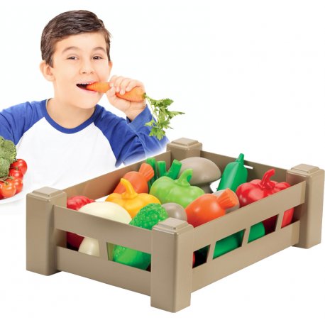 Ecoiffier Zestaw Warzyw W Skrzyneczce do przedszkola