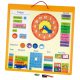 Viga Magnetyczny kalendarz edukacyjny 75 elementów