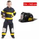Strój Strażak Kostium Strażaka Mundur Kask Straż Pożarna dloa dziecka 110-116cm