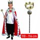 Strój Króla Król Berło Korona Peleryna Kostium dla dziecka 110-116cm